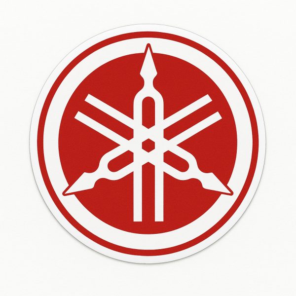 Autocollant Logo Yamaha original rouge décoration decostickerstore - DNHA7B
