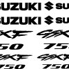Kit stickers autocollant moto Suzuki GSXF 750