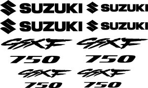Kit stickers autocollant moto Suzuki GSXF 750