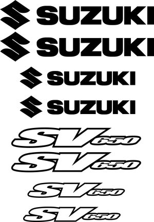 Kit stickers autocollant moto Suzuki SV 650