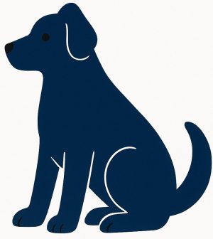 Sticker autocollant Chien bleu décoration decostickerstore - ZG4JHE