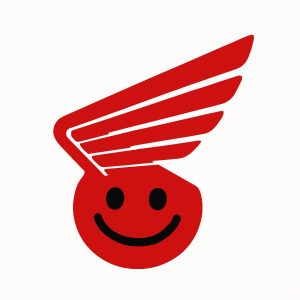 Sticker autocollant Honda fun logo rouge décoration decostickerstore - W5JQQV