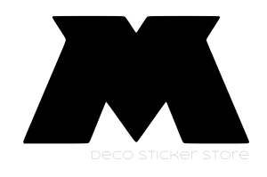 Sticker autocollant MBK M taille et couleur au choix