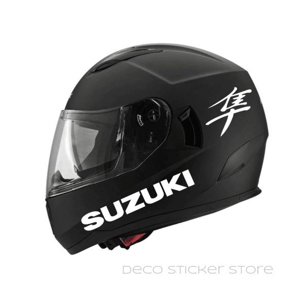 casque moto Lot de 4 stickers autocollants Suzuki Hayabusa
