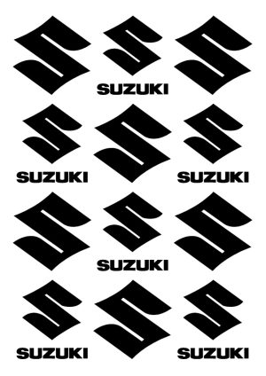 sticker autocollant suzuki lot de 12 RF2OW