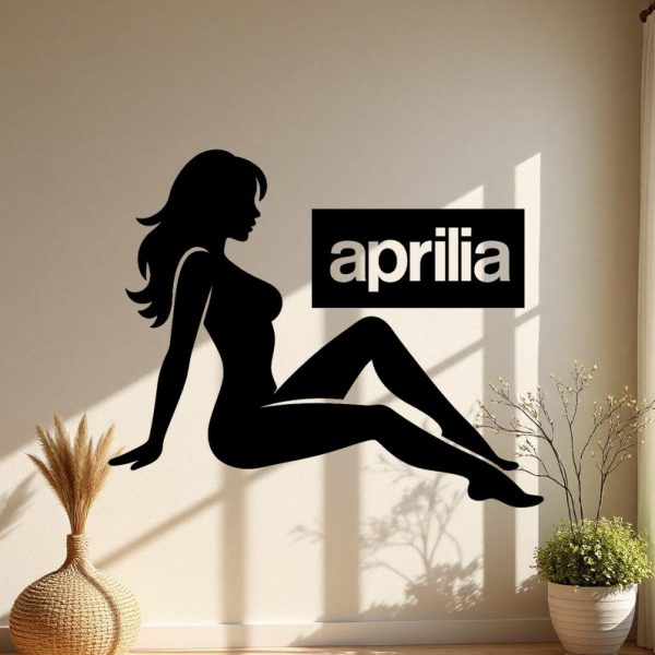 Sticker autocollant Fille sexy logo Aprilia décoration decostickerstore - AWYGBX