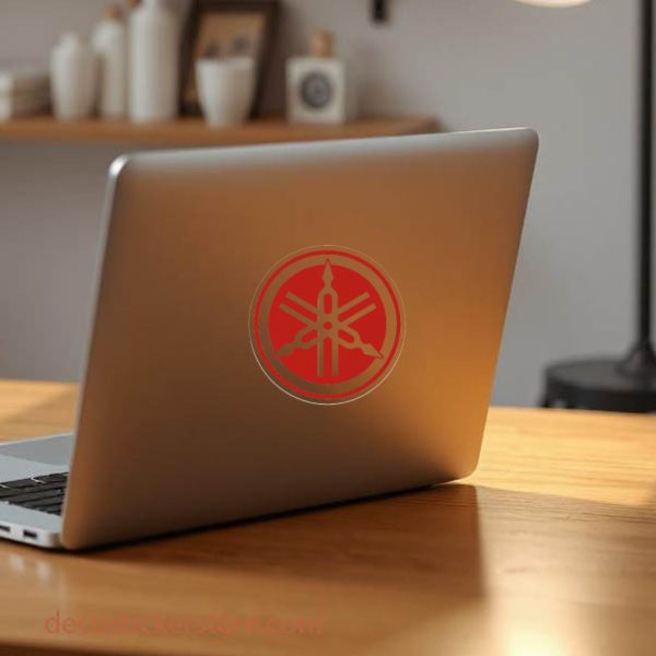 Autocollant Logo Yamaha original rouge décoration decostickerstore - DNHA7B