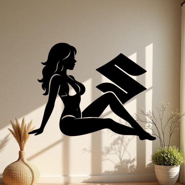 Sticker autocollant Fille sexy logo Suzuki décoration decostickerstore - IEJA9J