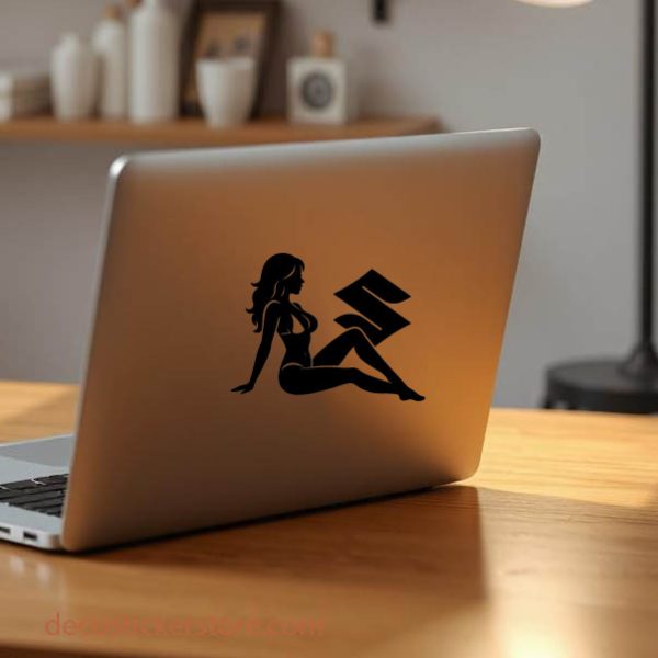 Sticker autocollant Fille sexy logo Suzuki décoration decostickerstore - IEJA9J