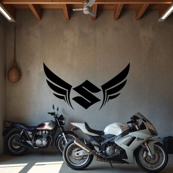 Sticker Autocollant Suzuki aile moto N87291