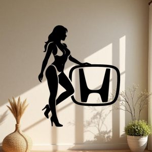 Sticker autocollant Fille sexy logo Honda décoration decostickerstore - PY9YPO