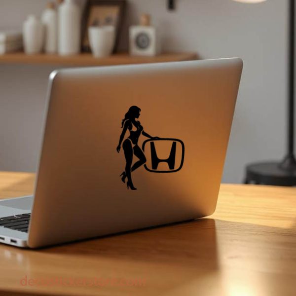 Sticker autocollant Fille sexy logo Honda décoration decostickerstore - PY9YPO