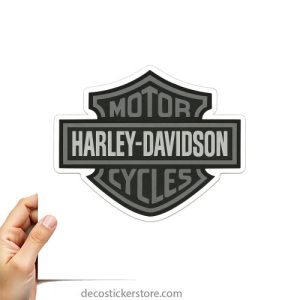 Autocollant Logo Harley gris décoration decostickerstore - UVS0ML