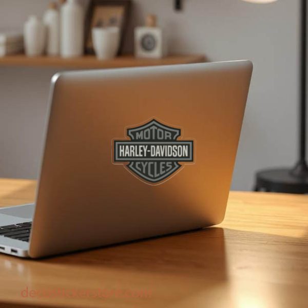 Autocollant Logo Harley gris décoration decostickerstore - UVS0ML