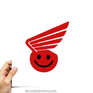 Sticker autocollant Honda fun logo rouge décoration decostickerstore - W5JQQV