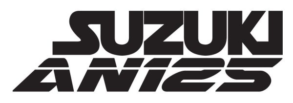 Sticker Autocollant suzuki an125 moto MT34