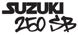 Sticker Autocollant suzuki 250sb moto MT37