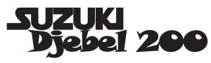 Sticker Autocollant suzuki djebel 200 moto MT24