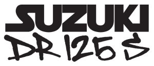 Sticker Autocollant suzuki dr125 s moto MT60