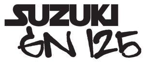 Sticker Autocollant suzuki gn125 moto MT67